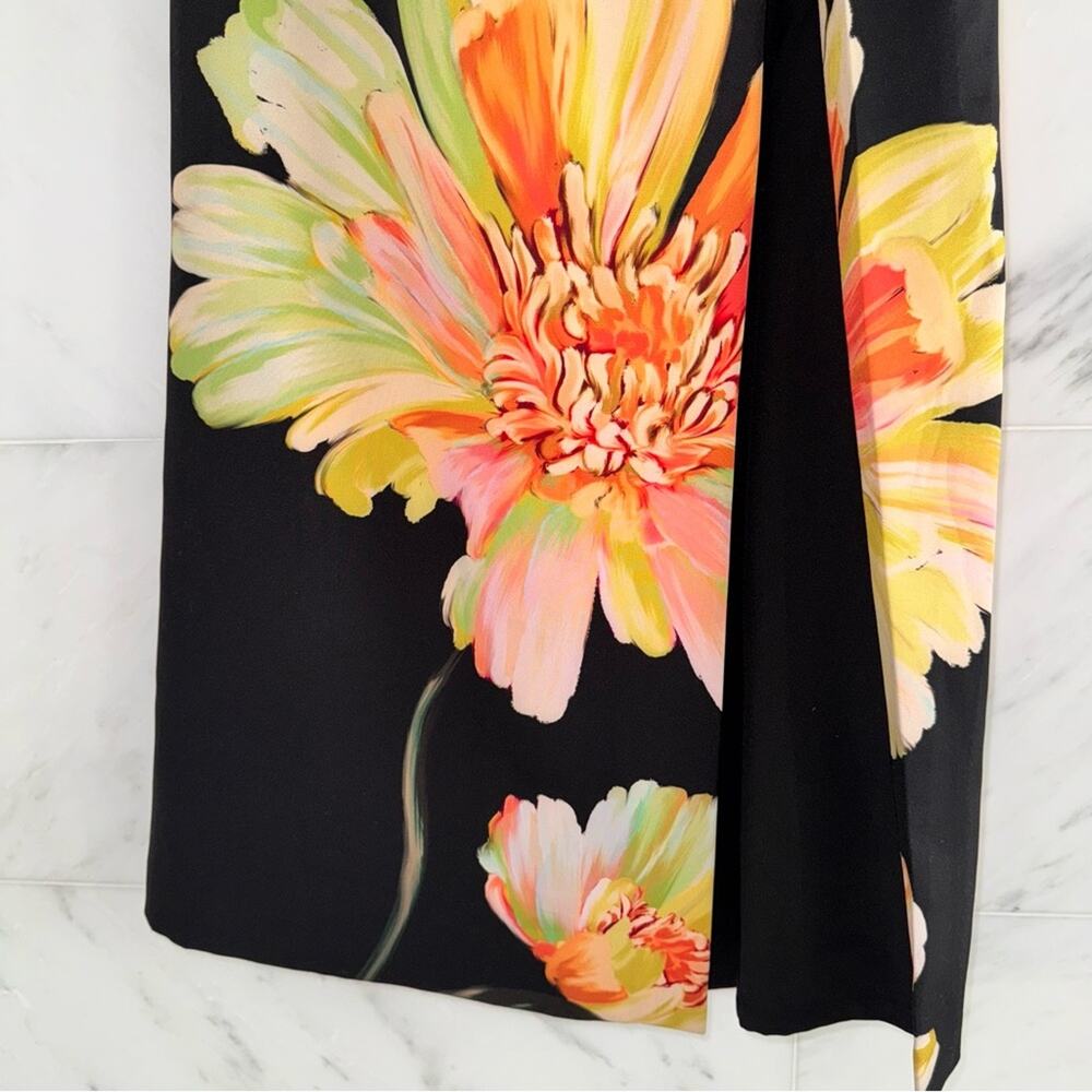 Black Halo Dolan One-Shoulder Gown Black Bursting Bloom 4 - Picture 13 of 16